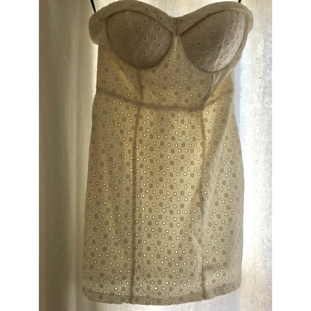 Forever 21 White Strapless Mini Dress